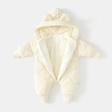 Toddler Unisex Playful Winter Hooded Jumpsuit