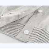 Boys' classic varsity cardigan with Straps