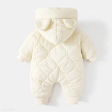 Toddler Unisex Playful Winter Hooded Jumpsuit
