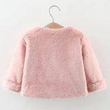 Luxurious faux fur little girls' Jacket