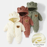Toddler Unisex Playful Winter Hooded Jumpsuit