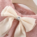 Luxurious faux fur little girls' Jacket