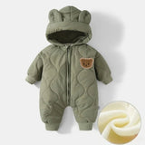 Toddler Unisex Playful Winter Hooded Jumpsuit