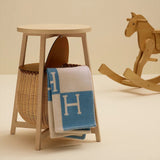 Manta de bebé de muselina suave natural de algodón doble