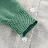 Boys' classic varsity cardigan with Straps