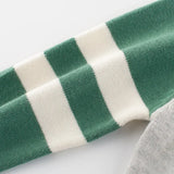 Boys' classic varsity cardigan with Straps