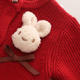 ONEAKIDS Baby & Toddler clothing 2-Piece Bunny Retro Skirt & Cardigan Set