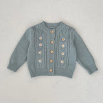 ONEAKIDS Baby & Toddler clothing 2-Piece Daisy Girl Knit Dress & Cardigan Set