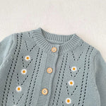 ONEAKIDS Baby & Toddler clothing 2-Piece Daisy Girl Knit Dress & Cardigan Set