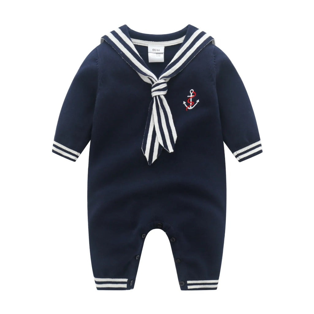 ONEAKIDS Baby & Toddler clothing 3-6M / NAVY Sailor Baby & Toddler Romper
