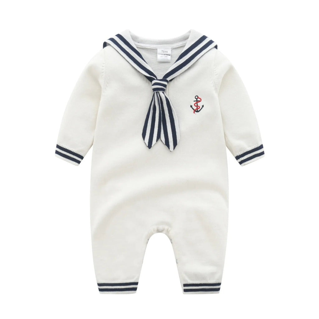ONEAKIDS Baby & Toddler clothing 3-6M / WHITE Sailor Baby & Toddler Romper