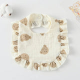 ONEAKIDS Baby & Toddler clothing BEAR Boho Muslin Bibs for Baby Girls