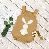 ONEAKIDS Baby & Toddler clothing BEIGE / 6-12M Knit Baby and Toddler Rabbit Bodysuit