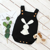 ONEAKIDS Baby & Toddler clothing BLACK / 6-12M Knit Baby and Toddler Rabbit Bodysuit