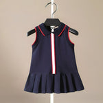 ONEAKIDS Baby & Toddler clothing BLUE / 12-18M Arya Girls' Organic Cotton Dress