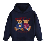 ONEAKIDS Baby & Toddler clothing BLUE / 2T Boys' Hooded Bear Sweatshirt