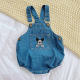 ONEAKIDS Baby & Toddler clothing BLUE / 3-6M Unisex Denim Baby & Toddler Romper