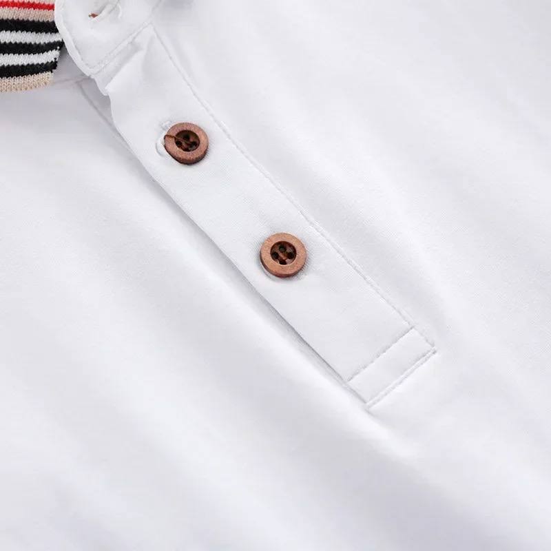 ONEAKIDS Baby & Toddler clothing Boys' Summer White Polo T-Shirt