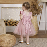 ONEAKIDS Baby & Toddler clothing FLOWER GIRL Dress With a Fluttery Tulle Skirt