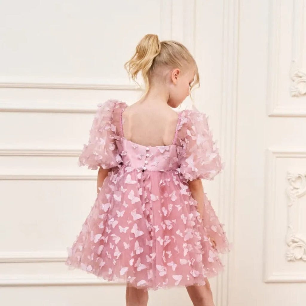 ONEAKIDS Baby & Toddler clothing Flower Girl Dress with Butterfly Accents