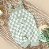 ONEAKIDS Baby & Toddler clothing Frankie Check 1-Piece Overalls