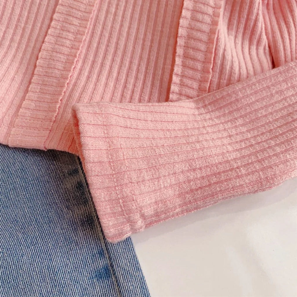 ONEAKIDS Baby & Toddler clothing Girls' Denim Pants and Pink Top Set