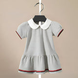 ONEAKIDS Baby & Toddler clothing GRAY / 12-18M Cotton Classic Polo Dress for Girls