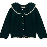 ONEAKIDS Baby & Toddler clothing GREEN / 3-6M Retro Girls' Knit Cotton Cardigan