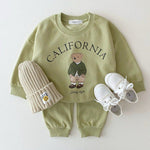 ONEAKIDS Baby & Toddler clothing GREEN / 6-12M 2-Piece Top & Bottom Big City Set
