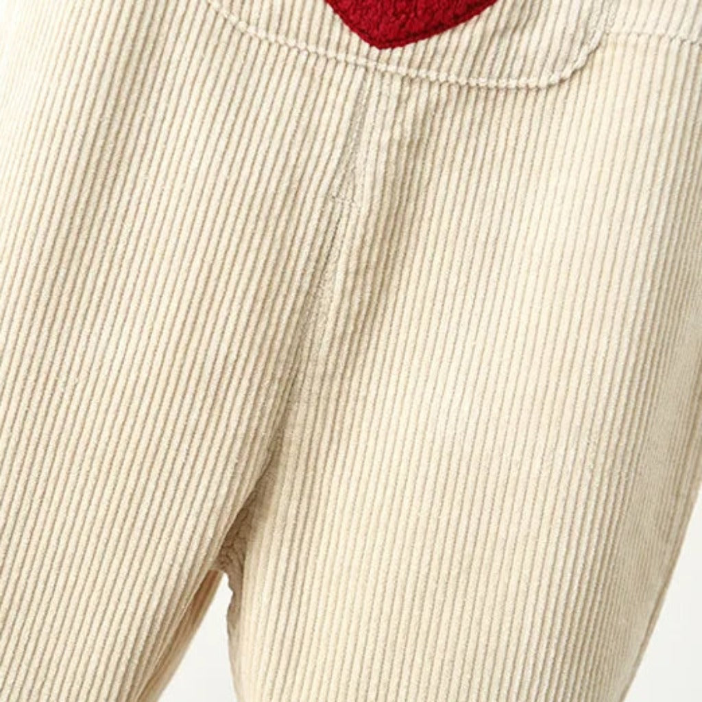 ONEAKIDS Baby & Toddler clothing Heart Corduroy Unisex Jumpsuit
