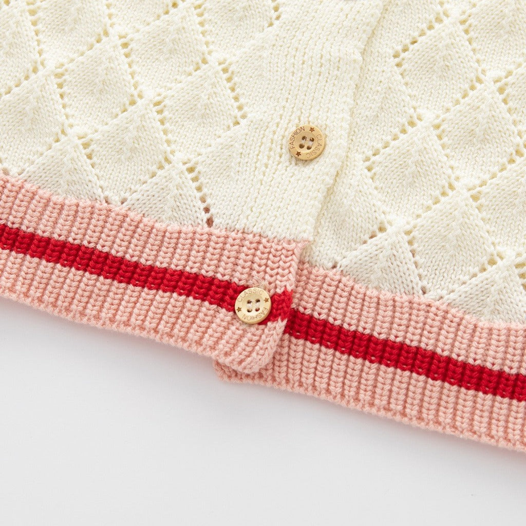 ONEAKIDS Baby & Toddler clothing Knit Cotton Toddler Cardigan & Skirt Set