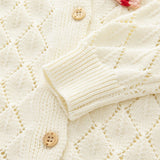 ONEAKIDS Baby & Toddler clothing Knit Cotton Toddler Cardigan & Skirt Set