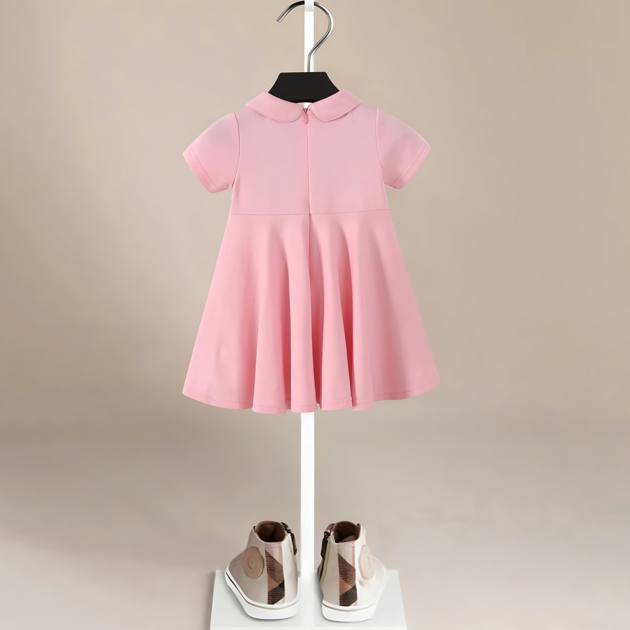 ONEAKIDS Baby & Toddler clothing Pastel Pink Cotton Dress