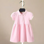 ONEAKIDS Baby & Toddler clothing PINK / 12-18M Organic Cotton Love Polo Dress