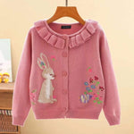 ONEAKIDS Baby & Toddler clothing PINK / 2T Knit Girls' Bunny Cardigan