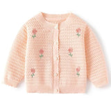 ONEAKIDS Baby & Toddler clothing PINK / 6-12M Flower Baby Girls' Cardigan