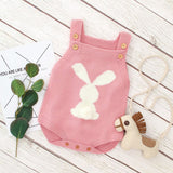 ONEAKIDS Baby & Toddler clothing PINK / 6-12M Knit Baby and Toddler Rabbit Bodysuit