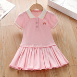 ONEAKIDS Baby & Toddler clothing Pink Maven Polo Dress