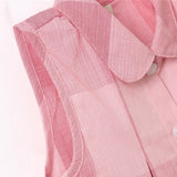 ONEAKIDS Baby & Toddler clothing Pink Plaid Little Girls' Sleeveless Button Down Dress
