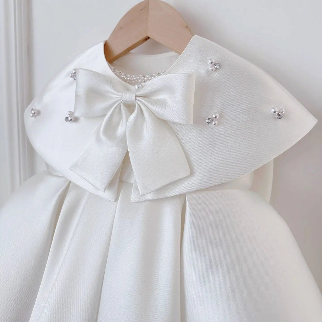 ONEAKIDS Baby & Toddler clothing Princess Katerina Pearl Bow Party Dress