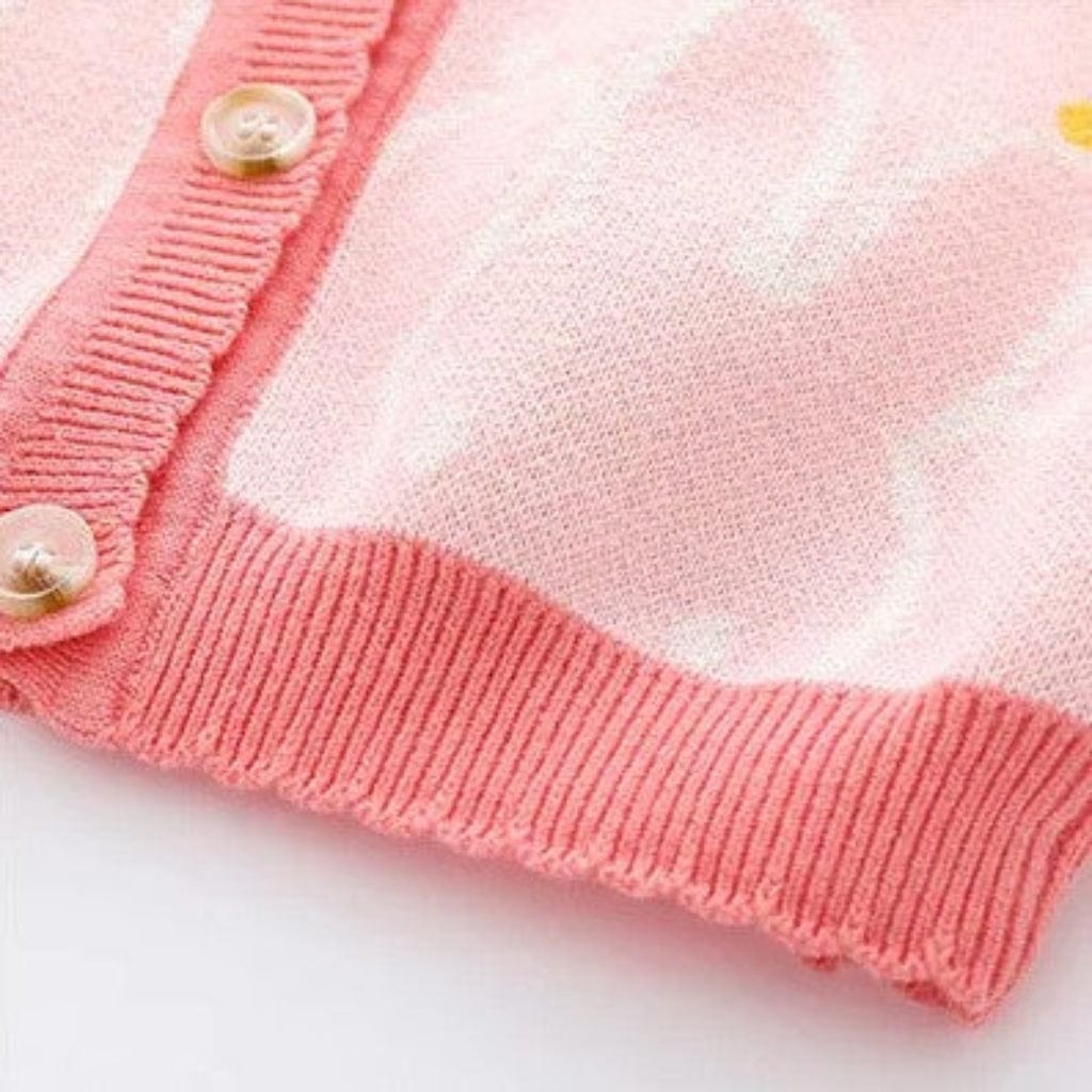 ONEAKIDS Baby & Toddler clothing Rabbit Girls Knit Cotton Cardigan