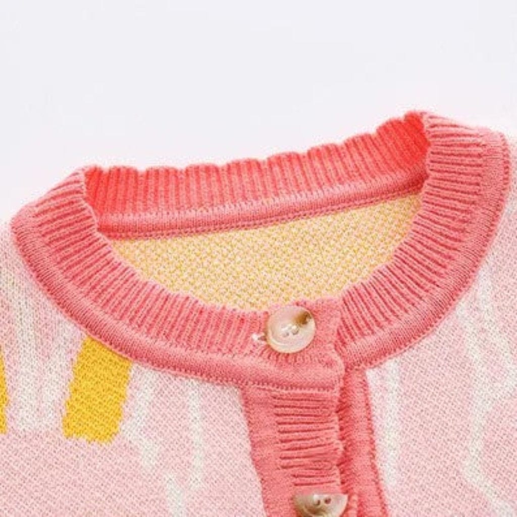 ONEAKIDS Baby & Toddler clothing Rabbit Girls Knit Cotton Cardigan