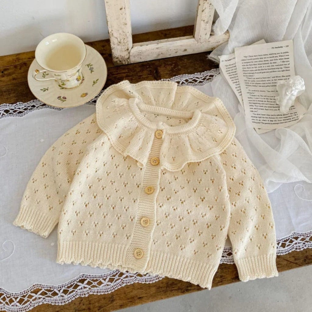 ONEAKIDS Baby & Toddler clothing Retro Girls' Knit Cotton Cardigan