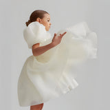 ONEAKIDS Baby & Toddler clothing Satin Tulle Flower Girls' Dress