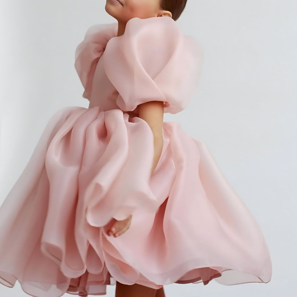 ONEAKIDS Baby & Toddler clothing Satin Tulle Flower Girls' Dress