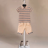 ONEAKIDS Baby & Toddler clothing TOP & BOTTOM / 12-18M Top & Bottom Beige Boys' Matching Set