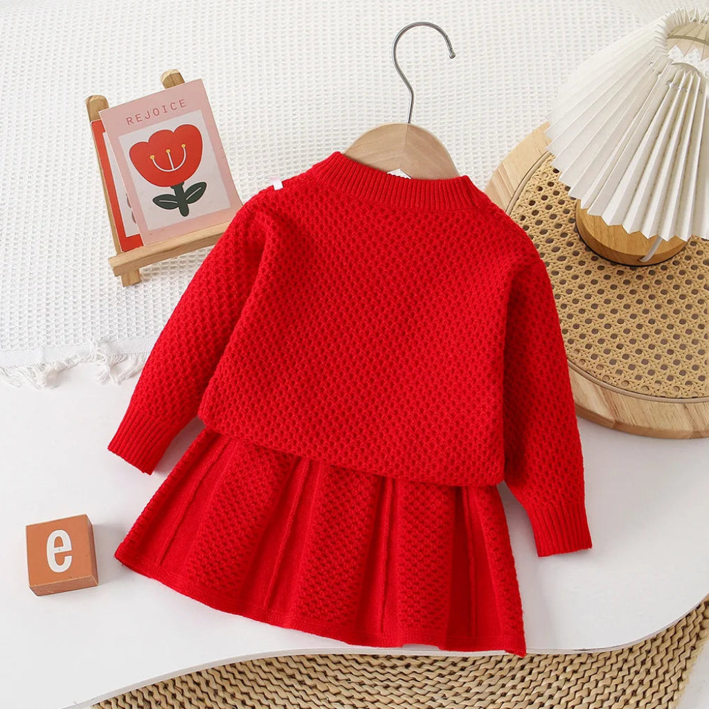 ONEAKIDS Baby & Toddler clothing Toy Bunny Sweater & Skirt Set