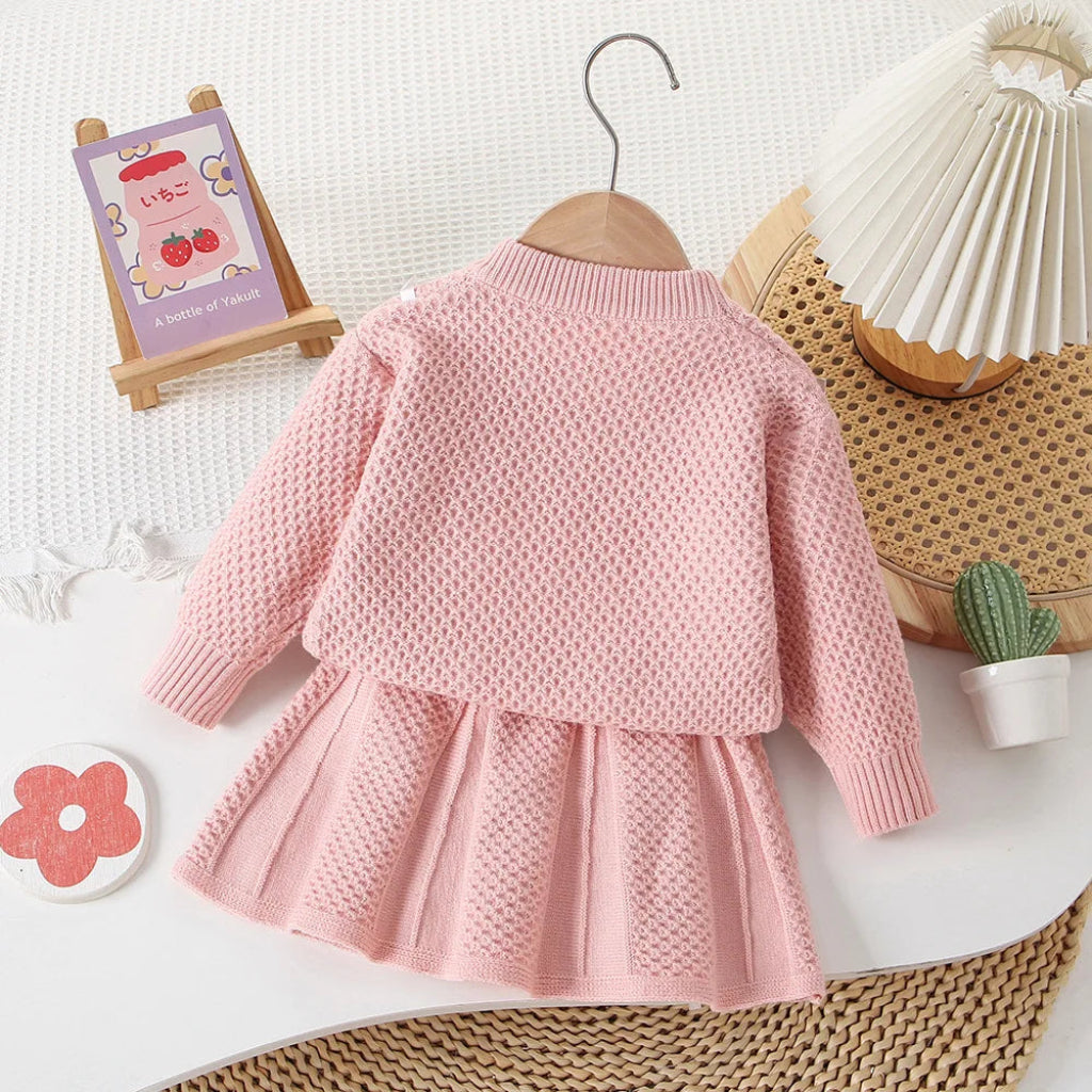 ONEAKIDS Baby & Toddler clothing Toy Bunny Sweater & Skirt Set