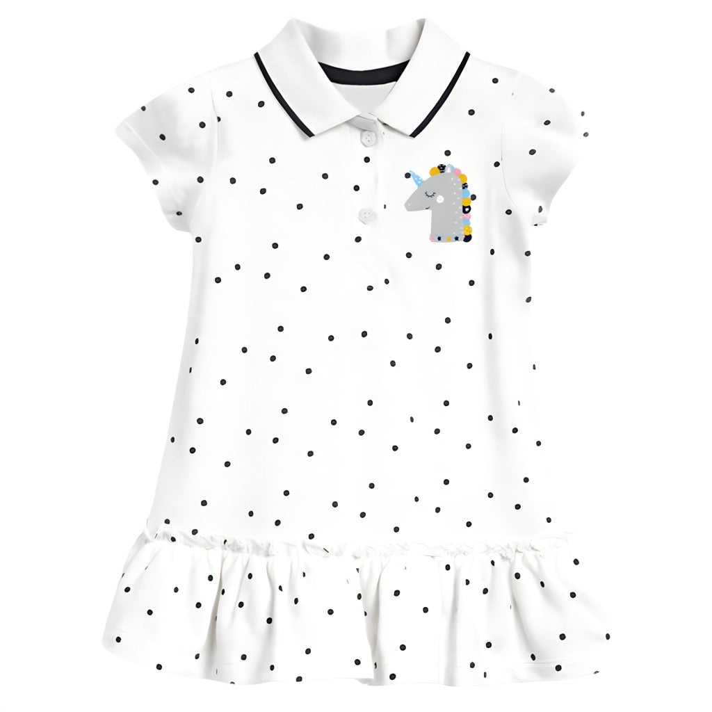 ONEAKIDS Baby & Toddler clothing Unicorn Polo Polka Dot Dress