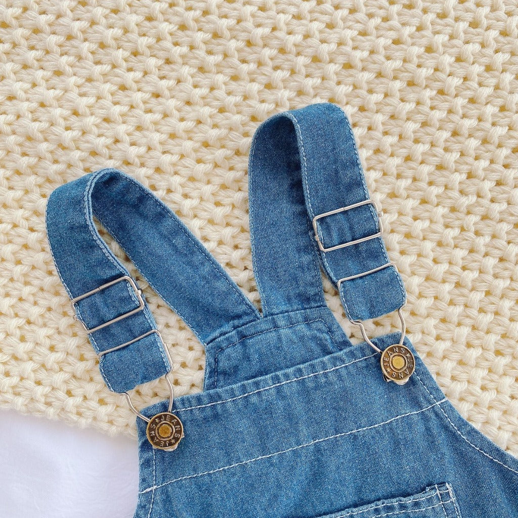 ONEAKIDS Baby & Toddler clothing Unisex Denim Baby & Toddler Romper